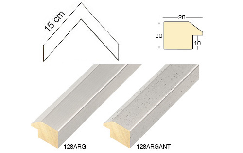 Série complète d'èchantillons à angle de la baguette 128 (3 pièces)