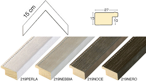 Série complète d'èchantillons à angle de la baguette 219 (4 pièces)