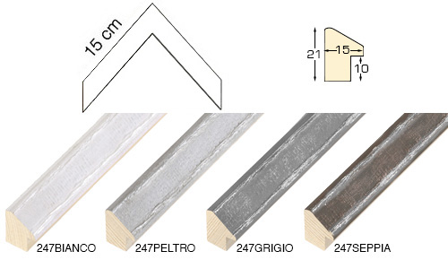 Série complète d'èchantillons à angle de la baguette 247 (2 pièces)