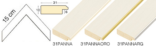 Série complète d'èchantillons à angle de la baguette 31 (3 pièces)