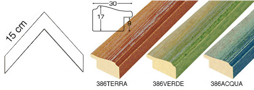 Série complète d'èchantillons à angle baguette 386-387 (4 pièces)