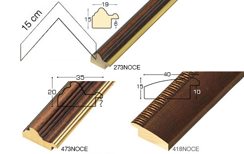 Série complète d'èchantillons à angle de la baguette 273-418-473 (3 pi