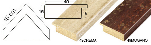 Série complète d'èchantillons à angle de la baguette 49 (2 pièces)