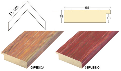 Série complète d'èchantillons à angle de la baguette 68 (1 pièces)