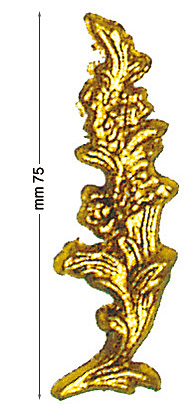 Décorations en plastique flexible mm 75 - dorées