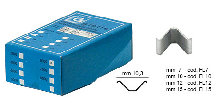 Agrafes pour Freccia 2000, 15 mm - Par 3000 pièces