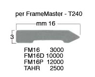 Fléchettes pour Frame Master 16 mm - Par 3000 pces