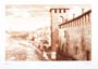 Eau-forte: Schiavo: Castel Vecchio cm35x50 seppia