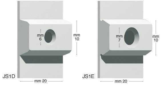 Connecteur pour JS1 pour mur régulier et irr. - 50 pces