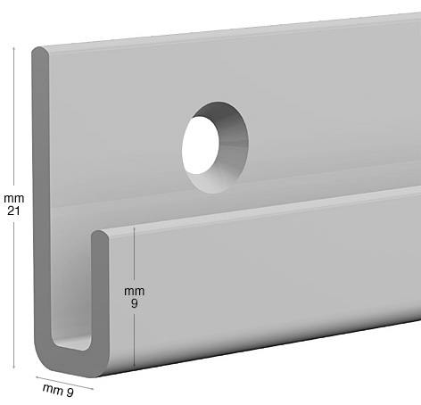 Rail en aluminium 