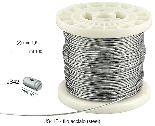 Fil en acier diamètre 1,5 mm – Bobine 100 mètres