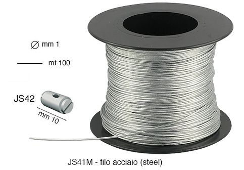 Fil en acier diamètre 1 mm – Bobine 100 mètres