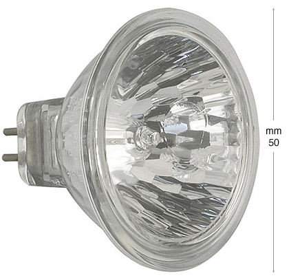 Lampe halogène 50 watts, lumière directe