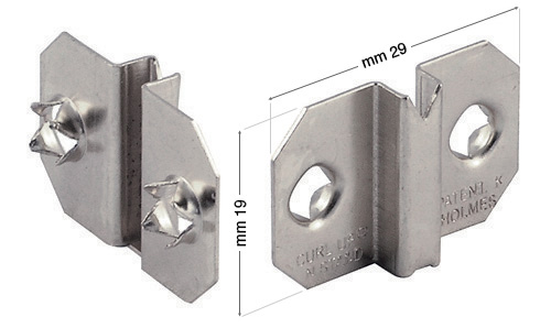 Plaque pour barre d'appui Curl Up, nickel - 2000 pcès - KK4T