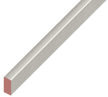 Hausse plastique plate 5x10mm - argent