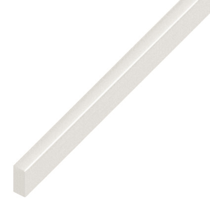 Hausse plastique plate 5x10mm - blanc