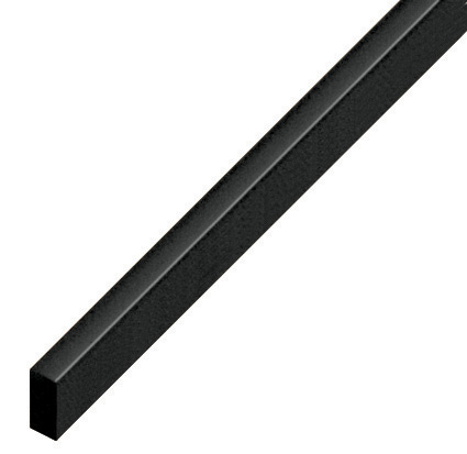 Hausse plastique plate 5x10mm - noir - P10NERO