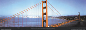 Poster: Lawrence: Golden Gate - 33x95 cm