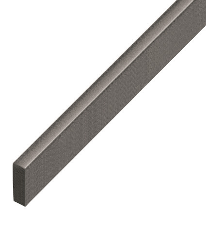 Hausse plastique plate 5x15mm - gris