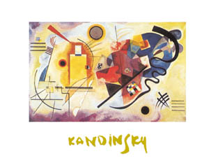 Poster: Kandinsky: Giallo, rosso, blu - 60x80 cm