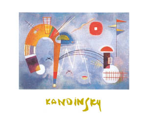 Poster: Kandinsky: Rond et pointu - 40x50 cm