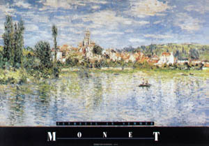 Poster sur toile: Monet Vetheuil 133x80 cm