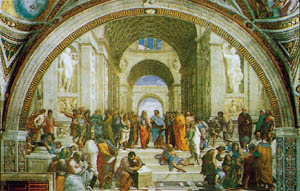 Poster: Raffaello: Scuola di Atene - 90x120 cm