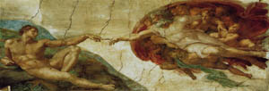 Poster: Michelangelo: La Creazione - 50x100 cm