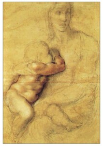 Poster: Michelangelo: Madonna col Bambino - 60x90 cm
