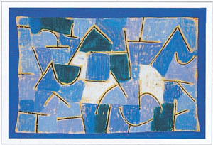 Poster: Klee: Blaue Nacht - 60x80 cm