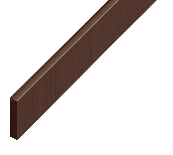 Hausse plastique plate 5x25mm - noyer