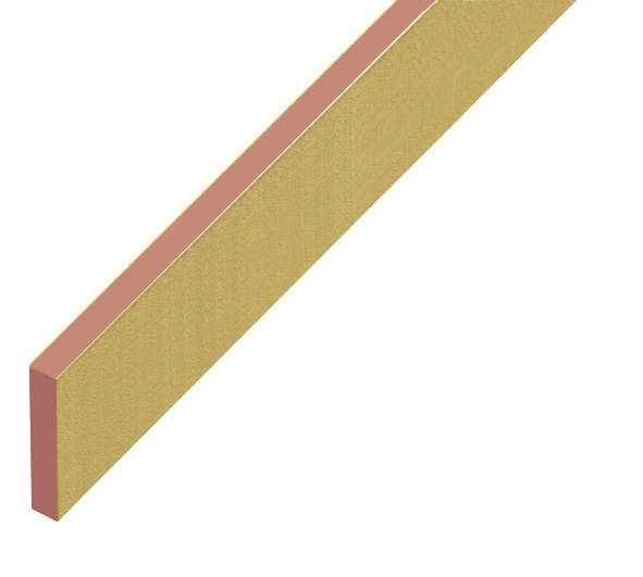 Hausse plastique plate 5x25mm - or