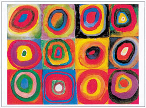 Poster: Kandinsky: Farbstudie - 60x80 cm