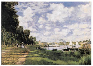 Poster sur chassis: Monet: Argenteuil 120x88 cm