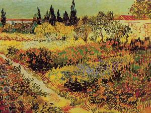 Poster: Van Gogh: Giardino Fiorito - 50x70 cm