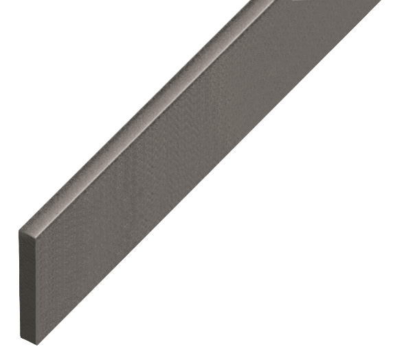 Hausse plastique plate 5x30mm - gris