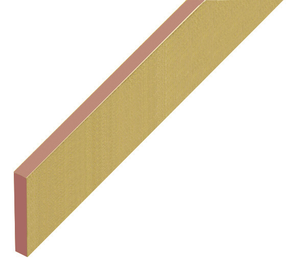 Hausse plastique plate 5x30mm - or