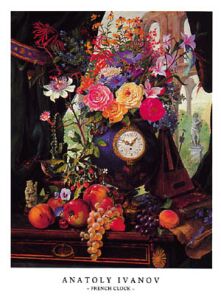 Poster: French Clock - 61x82 cm