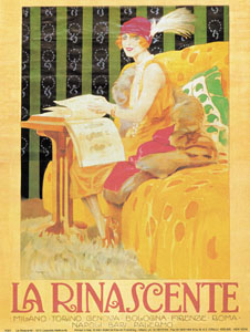 Poster: Metlicovitz: La Rinascente 1913 - 60x80 cm
