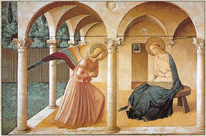 Poster sur chassis: B.Angelico: Annunciazione 140x98 cm