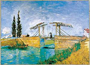 Poster sur chassis: Van Gogh: Il ponte  120x90 cm
