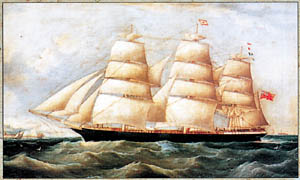Gravure: Velieri:  Ship Lake Lemon - 24x30 cm