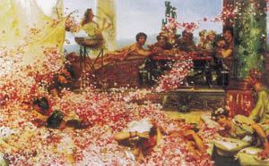 Poster sur chassis: Alma-Tadema: Roses 140x90cm
