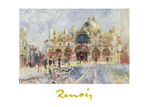 Poster: Renoir: Piazza San Marco - 50x70 cm
