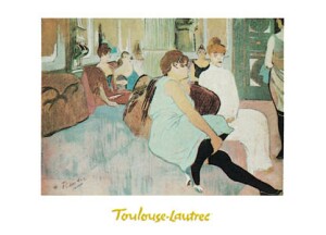 Poster: Toulouse-Lautrec: Rue des Moulines - 50x70 cm