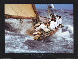 Poster: Borlenghi: Tuiga - Porto Cervo - 40x50 cm