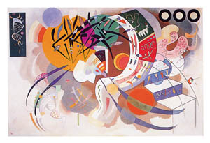 Poster: Kandinsky: Curva dominante - 40x50 cm