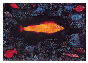 Poster: Klee: The Golden Fish - 60x80 cm