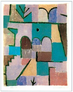 Poster: Klee: Garten im Orient -  40x50 cm