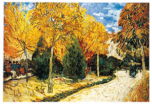 Poster: Van Gogh: Giardino autunnale - 24x30 cm